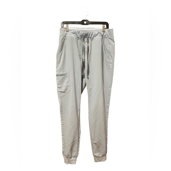 FIGS Technical Collection Scrub Pants – Light Blue with Gray Tie – Large Tall - Picture 2 of 5